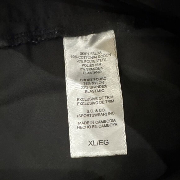 S.C. & Co. Womens Black Skort With Pockets XL - Picture 5 of 7